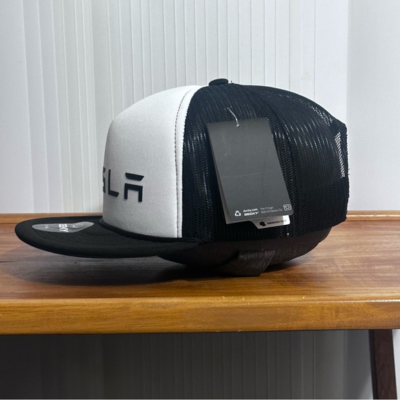 Tesla Motors Men's Trucker Snapback Hat One Size Fits Most Adult - Picture 3 of 9